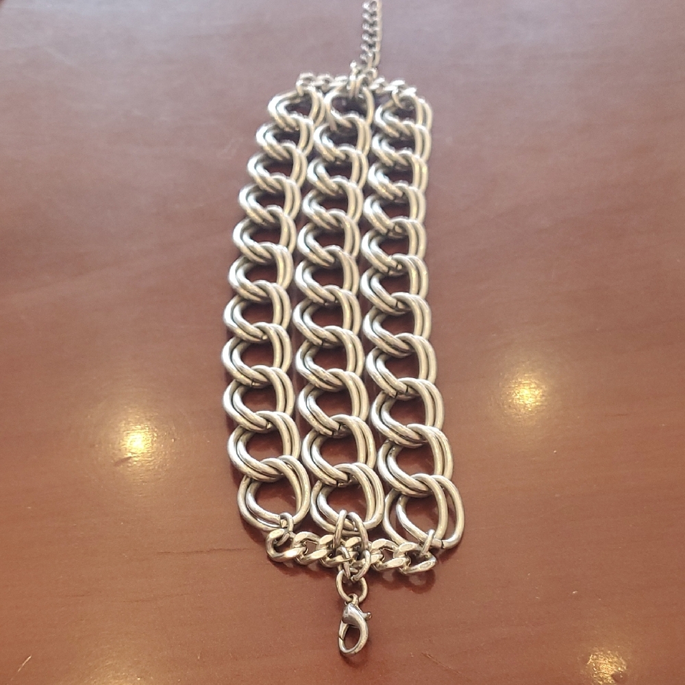 Chunky Silver Chain Bracelet